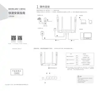 mercury水星D196G V1.0_V1.1快速安装指南 2.0.0